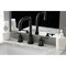 Kingston Brass FSC8930SVL Widespread Bathroom Faucet with Brass Pop-Up, Matte Black FSC8930SVL - alternate 3